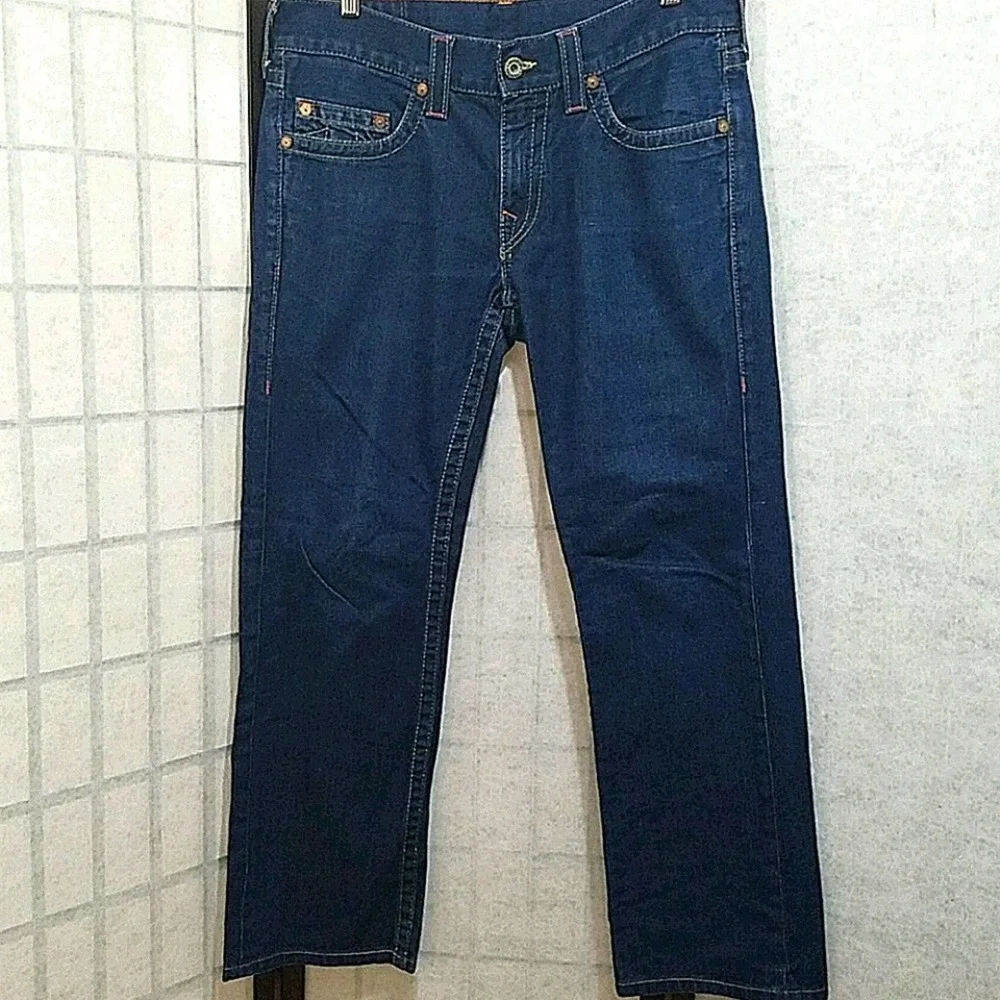 True religion Bobby Straight dark Denim jeans 33W x 28L